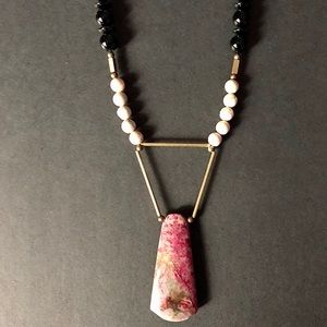 Jasper, Onyx, Mixed Stone Necklace